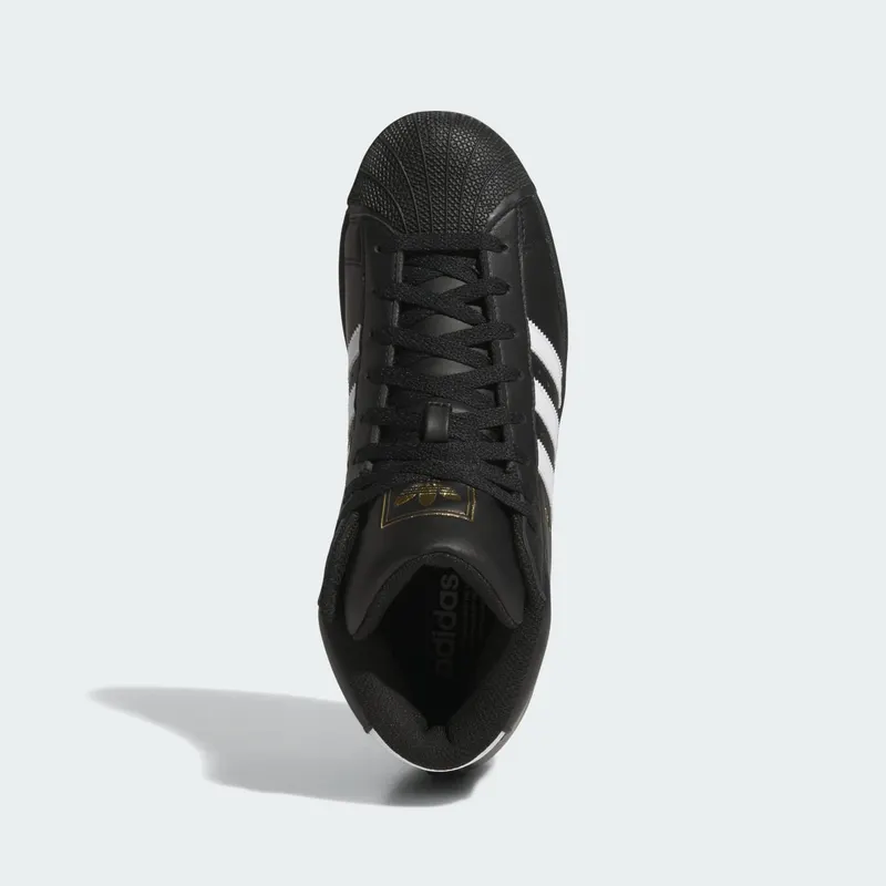 adidas Pro Model Core Black White Stripes Gold Metallic (HQ2516)