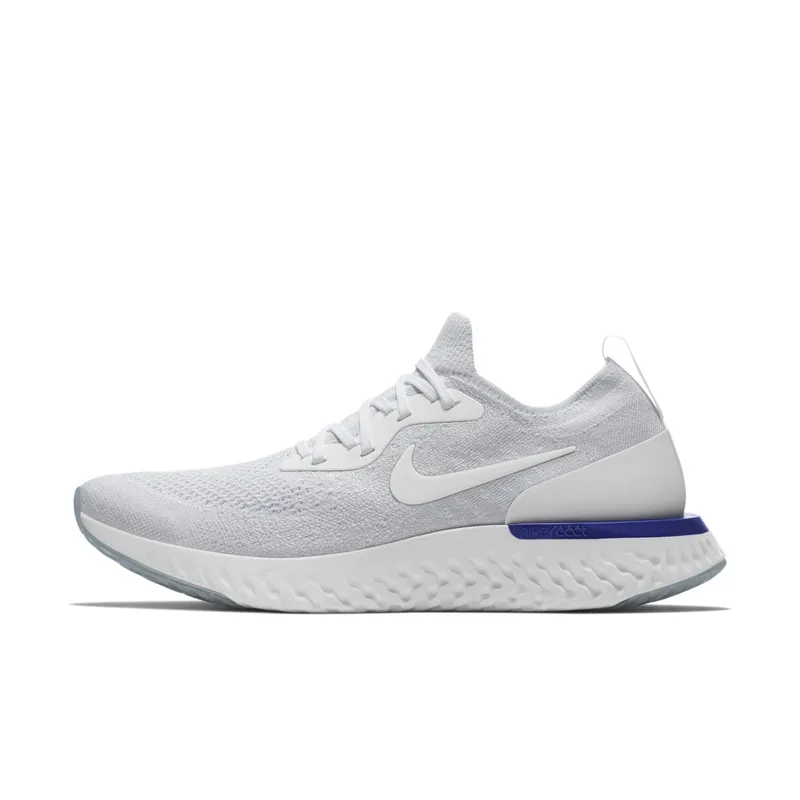 Nike Epic React Flyknit White/Racer Blue (AQ0067-100)