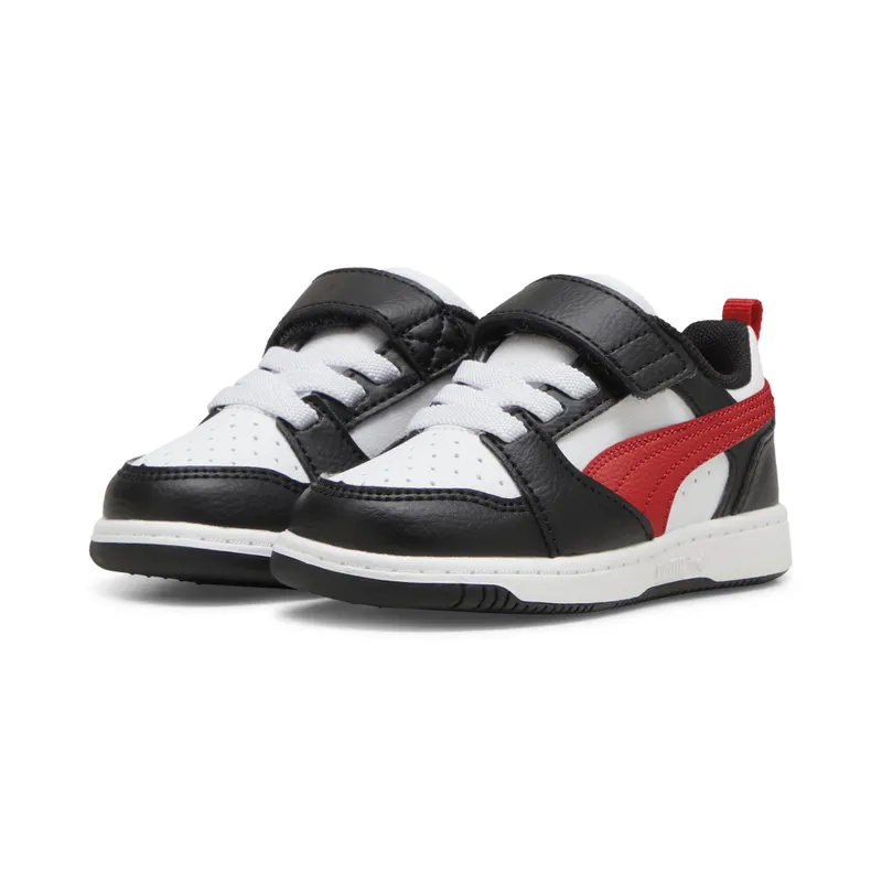 Puma Rebound v6 Lo “Puma White / For All Time Red / Puma Black” (397420_04)