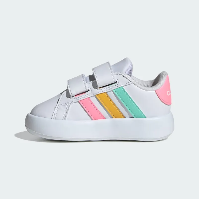 adidas Grand Court 2.0 Kids Cloud White / Pulse Mint / Beam Pink (IE1371)