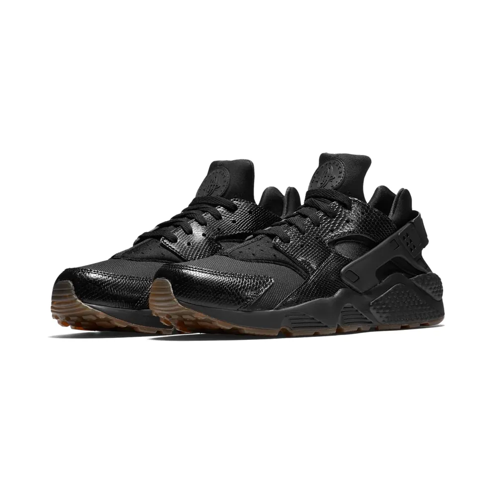 Nike Air Huarache Run Snakeskin Black Gum Black/Elemental Gold-Gum Medium Brown (318429-052)