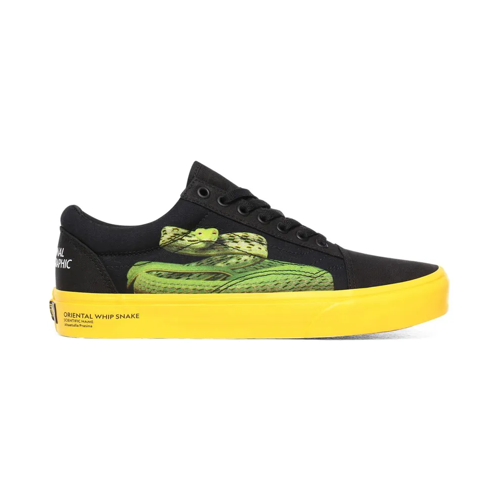 Vans Old Skool National Geographic (GS) Black/Yellow (VN0A4U3BWK6)