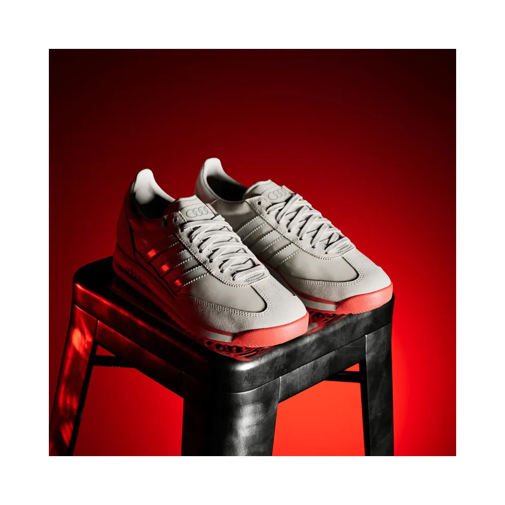 Adidas SL 72 RS AUDI REVOLUT F1 TEAM Shoes Chalk Pearl / Chalk Pearl / Hi-Res Red (KJ1204)