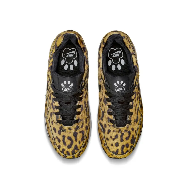 Nike Air Max 1 Leopard (GS) University Gold/Black-White (827657-700)