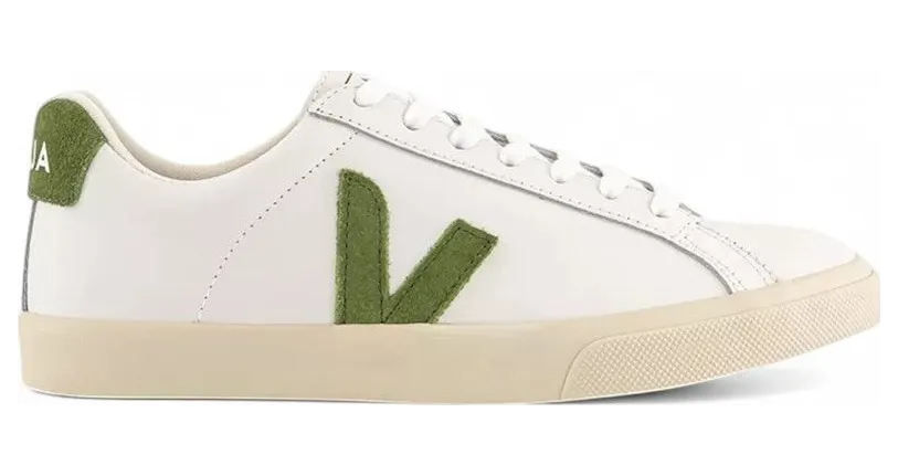 Veja Esplar Leather White Kiwi (EO0203881A)