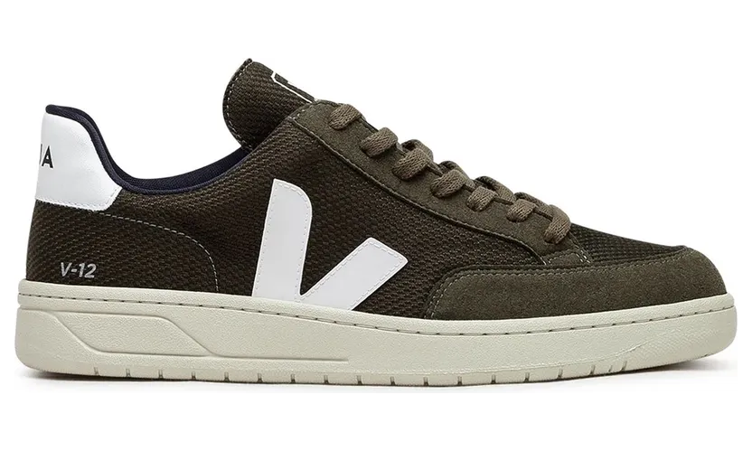 Veja V-12 Olive White (XD0102820B)