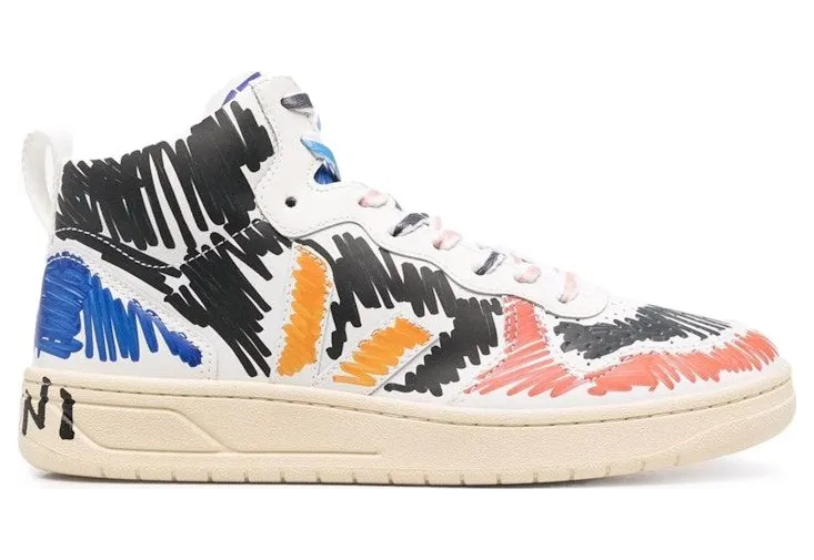 Veja V-15 Leather x Marni Black Multi (VQMS-2884A V1520 00N99)
