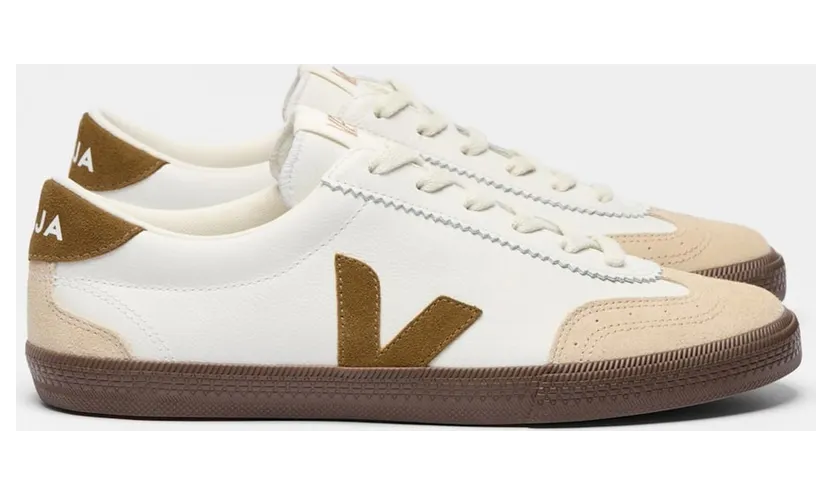 Veja VOLLEY LEATHER WHITE TENT BARK – “White” (VO2003720A)