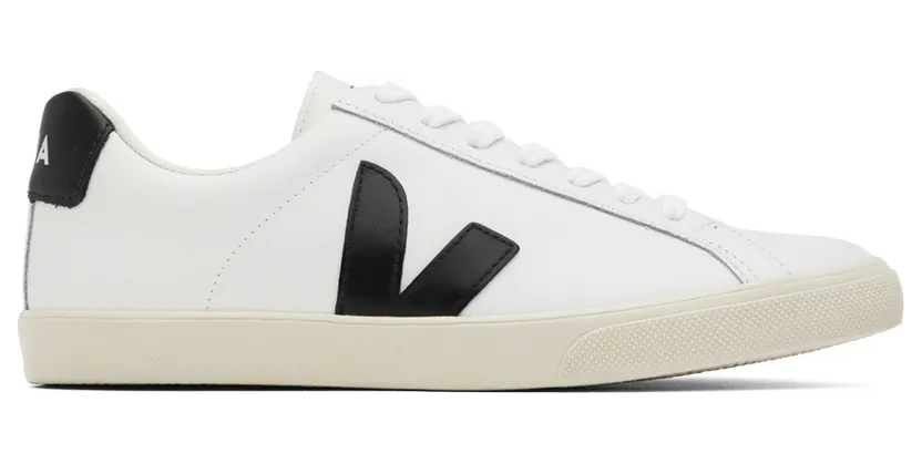 Veja White & Black Esplar Sneakers (EO0200005)