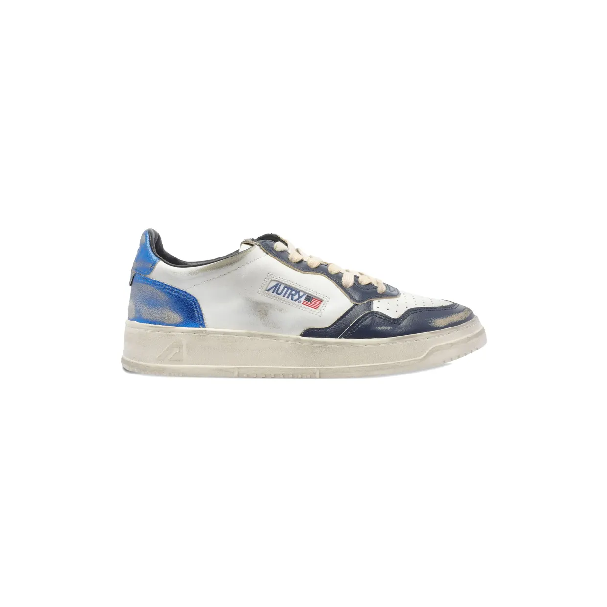 Autry Leather Logo “White/Blue” (AVLM SV55)