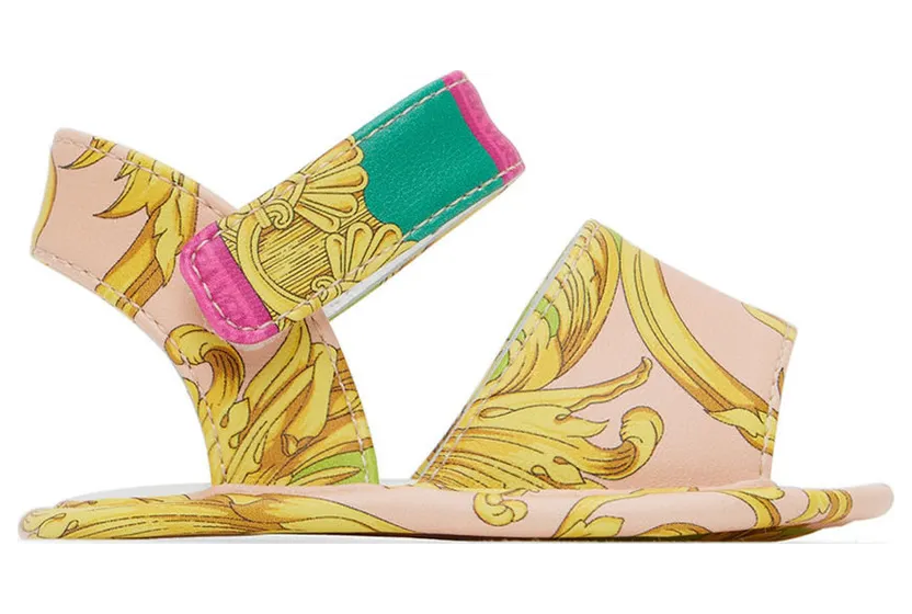 Versace Baby Multicolor Barocco Goddess Sandals (1003141_1A03799_5G260)