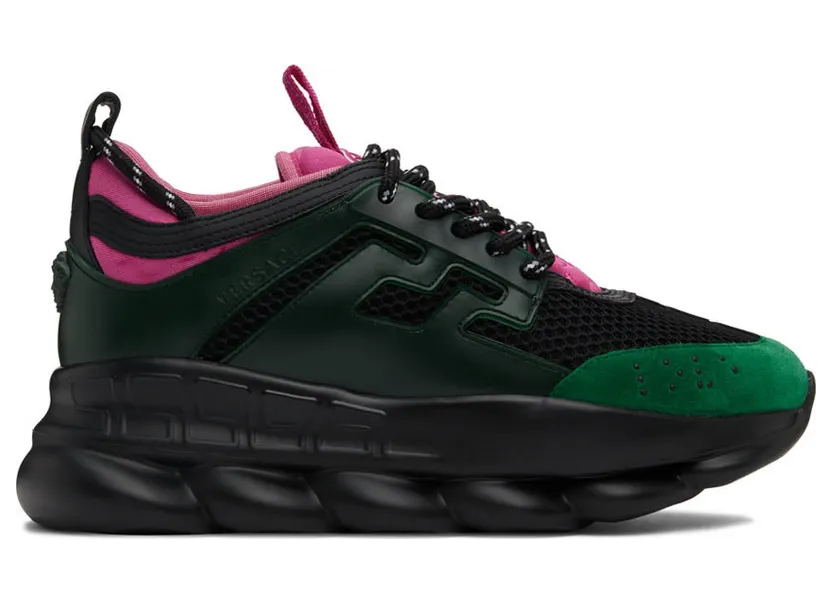 Versace Black Chain Reaction Sneakers (DSU7071E D7CTG)