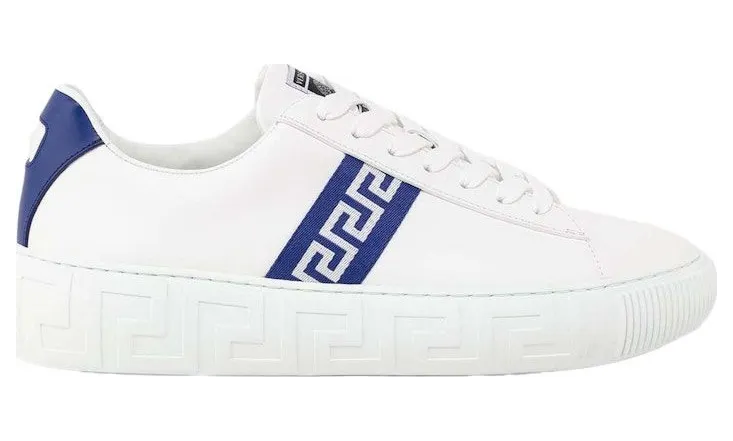 Versace Greca Lace-up White Blue (DSU8404 1A00775 2W340)