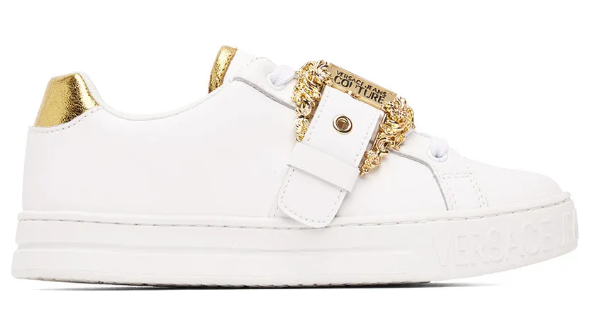 Versace Jeans Couture Black Baroque Buckle Court 88 (E73VA3SK9EZP152)