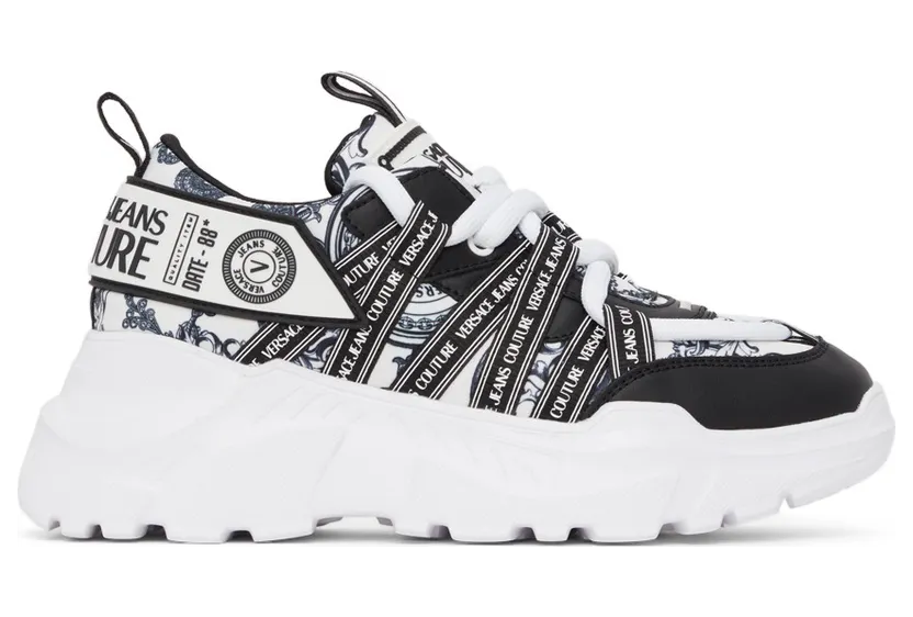 Versace Jeans Couture Chunky Logo “White/Black” (E71YA3SC5 EZS053)
