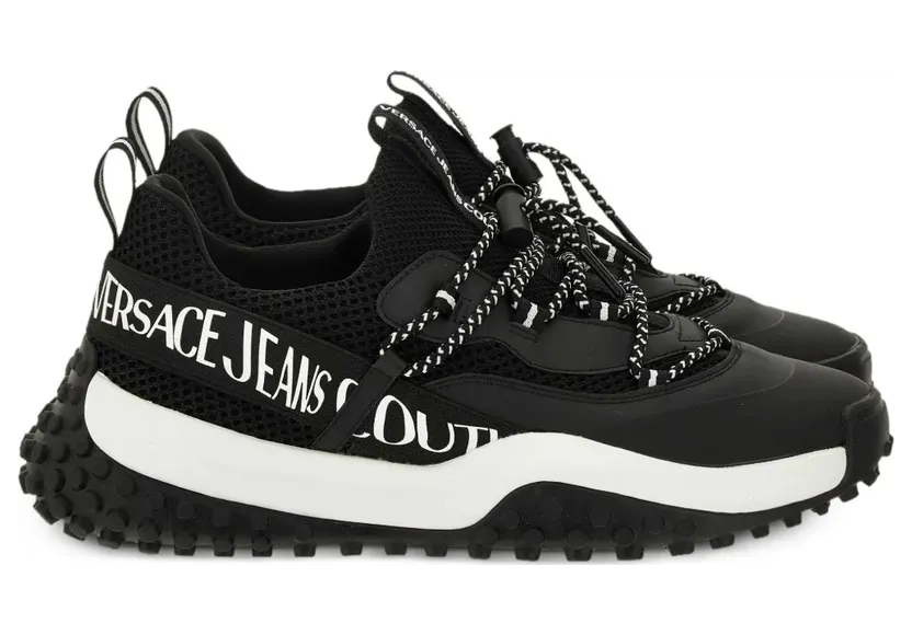 Versace Jeans Couture Mesh- mit Logo-Detail – Black (79YA3SN2ZSD01)