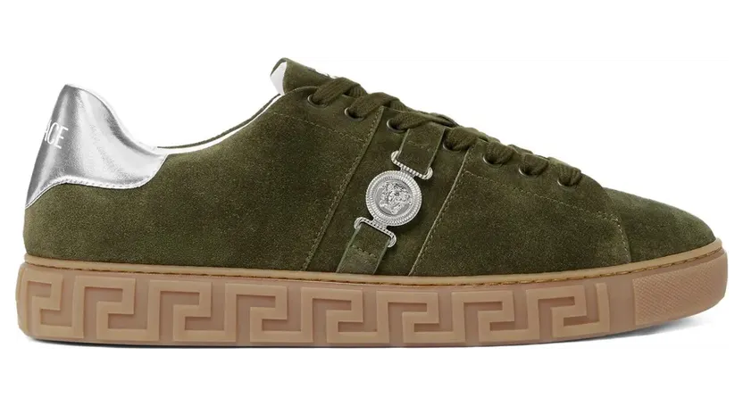 Versace Suède verfraaid with Greca – Green (10144601A15772)