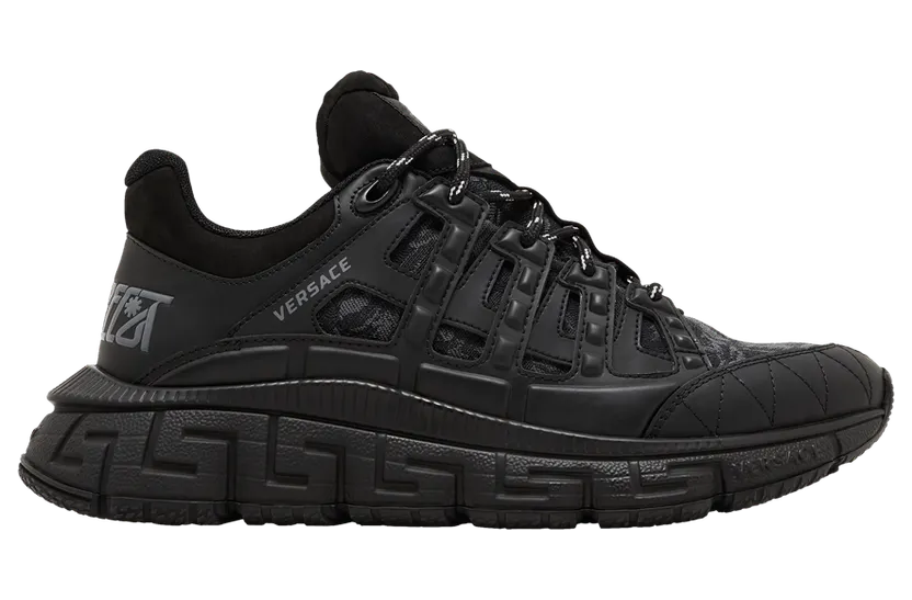 Versace Trigreca sneaker in pelle e jacquard (DSU8094-1A09769_2B580)
