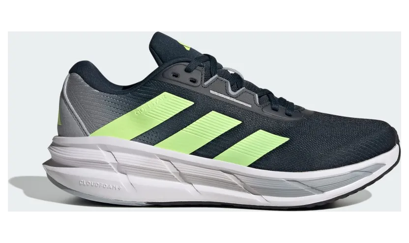 Adidas Questar 3 Hardloopschoenen Aurora Ink / Hi-Res Yellow / Halo Silver (JI4621)