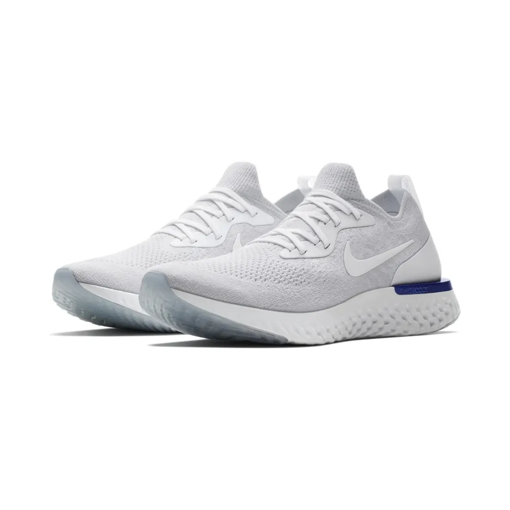 Nike Epic React Flyknit White/Racer Blue (AQ0067-100)