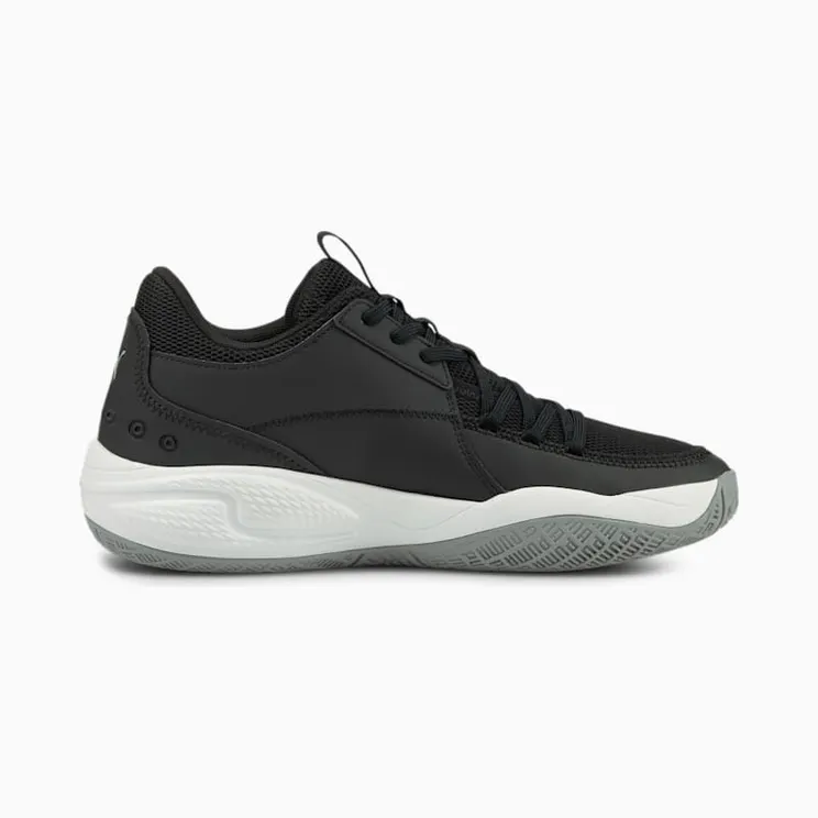 Puma Court Rider Team basketbalschoenen Wit/Zwart (195660-06)