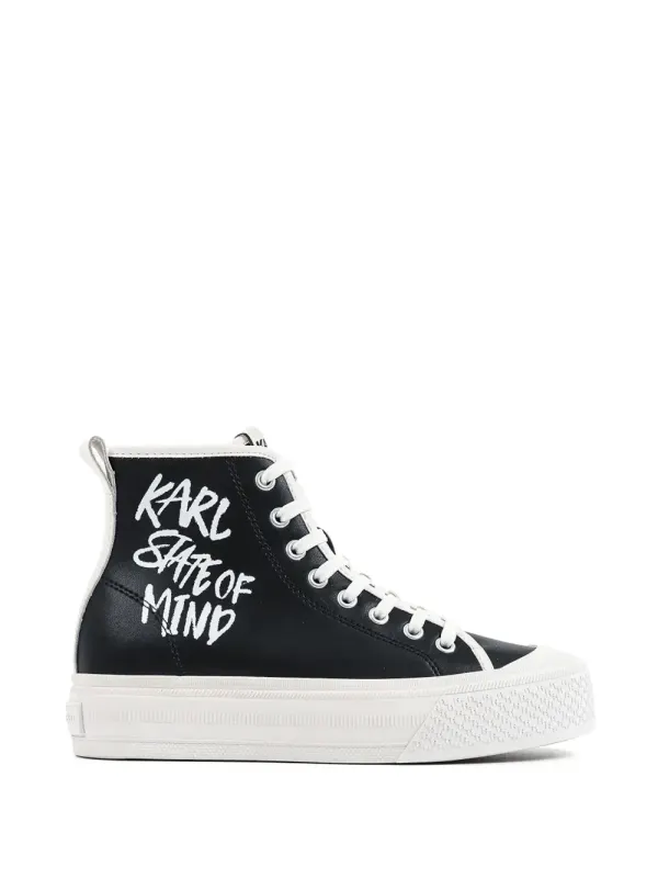 Karl Lagerfeld Kampus Max V high-top sneakers – Schwarz (KL60545)
