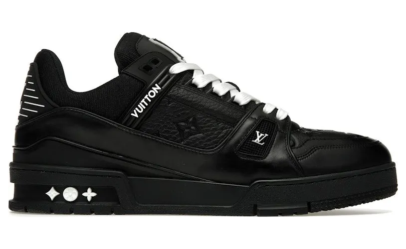 Louis Vuitton Trainer Black Embossed Monogram (1AAREY)