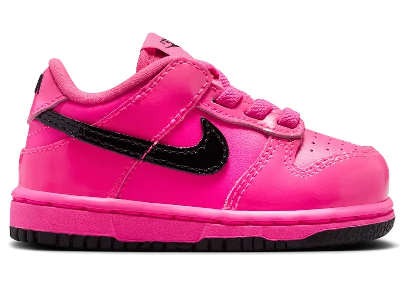 Nike Dunk Low SE Pink Blast Black Patent (IV2593-600)