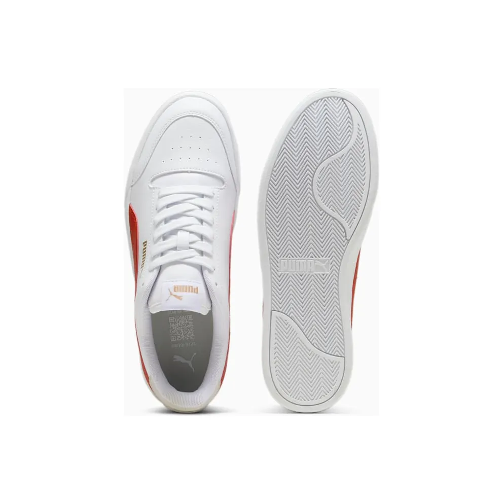 Puma Shuffle White / Club Red / Gold (309668-31)