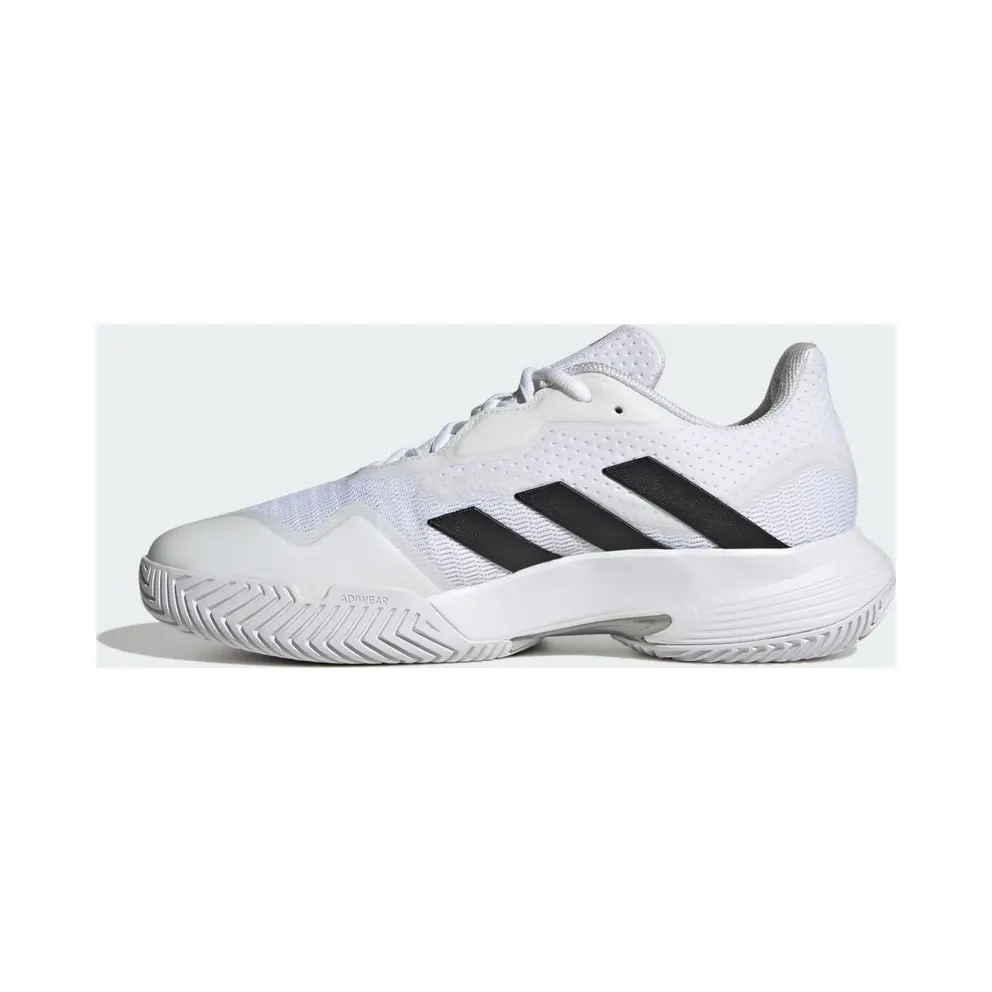 Adidas CourtJam Control Tennis Shoes Cloud White / Core Black / Matte Silver (ID1538)