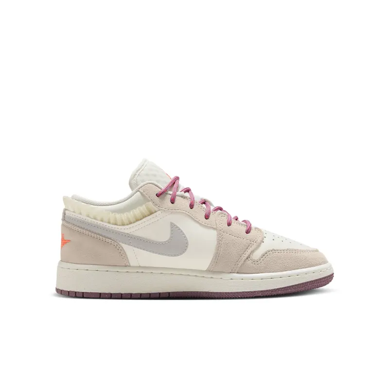 Jordan 1 Low SE GS “Sail Legend Light Brown Violet Dust Neutral Grey” (FQ8094-100)