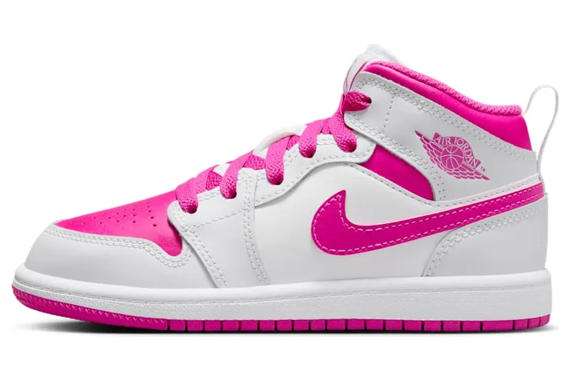 Jordan 1 Mid PS “Iris Whisper / White / Fire Pink” (FD8781-500)