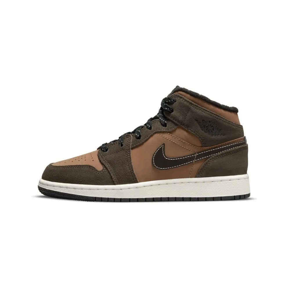Jordan 1 Mid SE Dark Chocolate (GS) (DC7248-200)