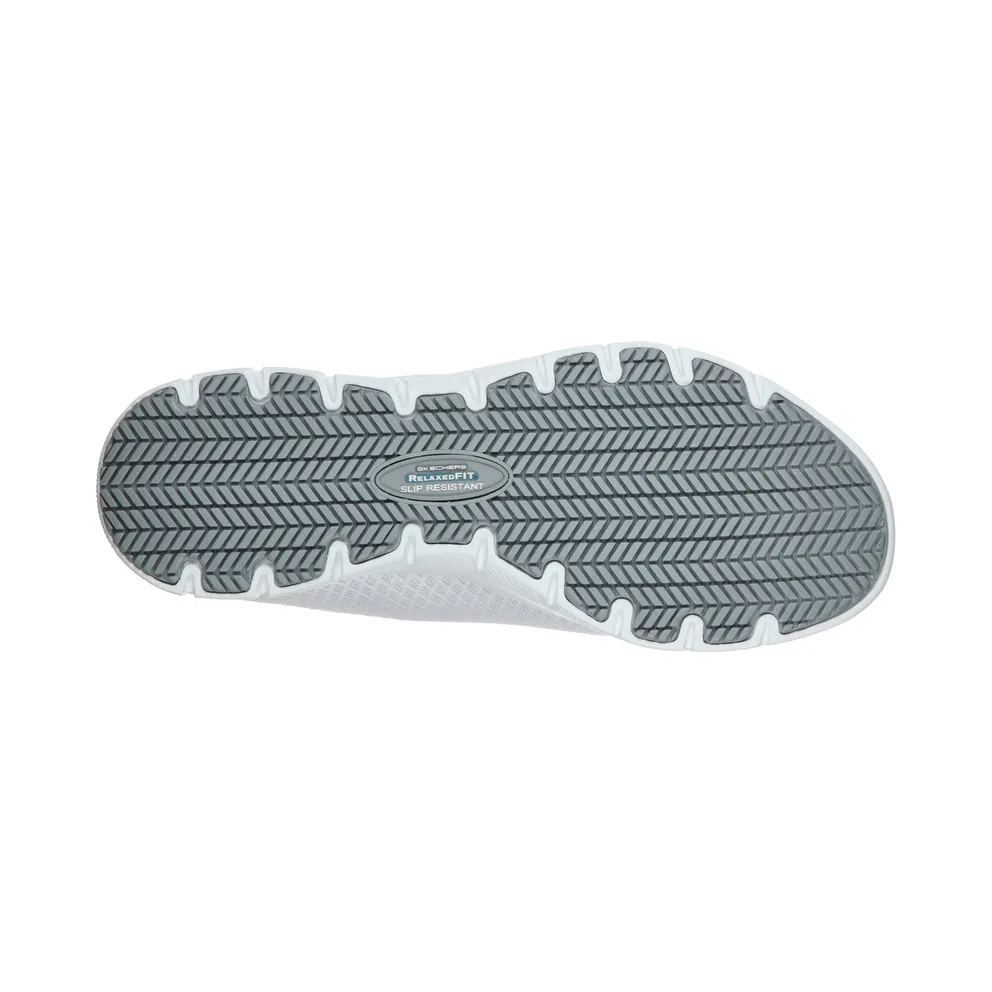 Skechers Work Slip-Resistant Relaxed Fit: Ghenter – Bronaugh Sneaker White