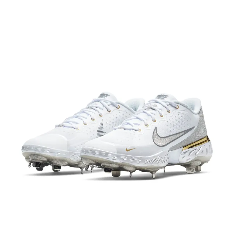 Nike  Alpha Huarache Elite 3 Low White Smoke Grey White/Smoke Grey/Light Solar Flare Heather (CV3552-102)