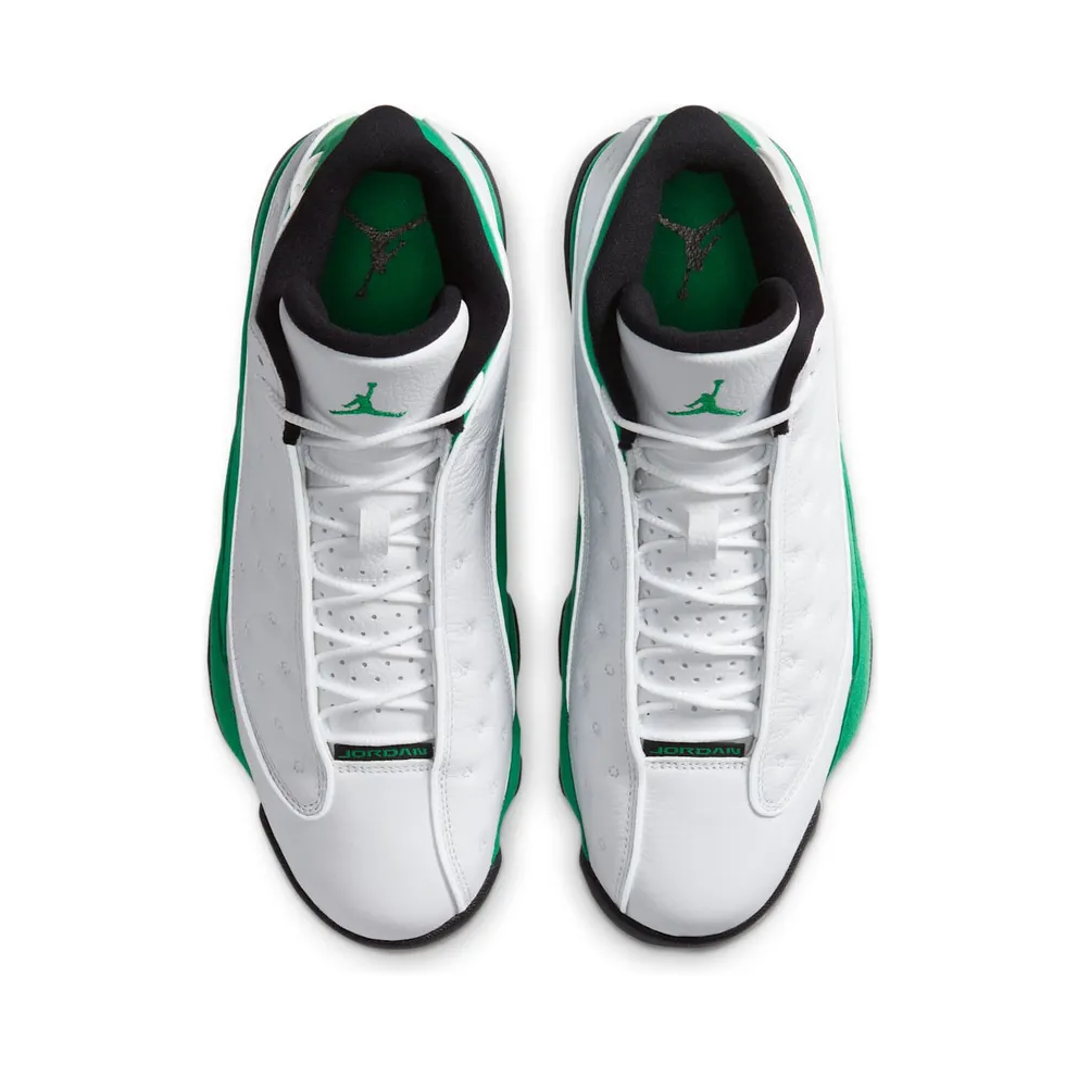Jordan 13 Retro White Lucky Green White/White-Lucky Green-Black (DB6537-113)