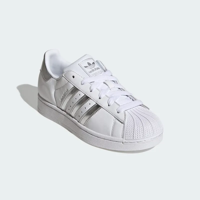 Adidas SUPERSTAR II Shoes Cloud White / Silver Metallic / Silver Metallic (LA7738)