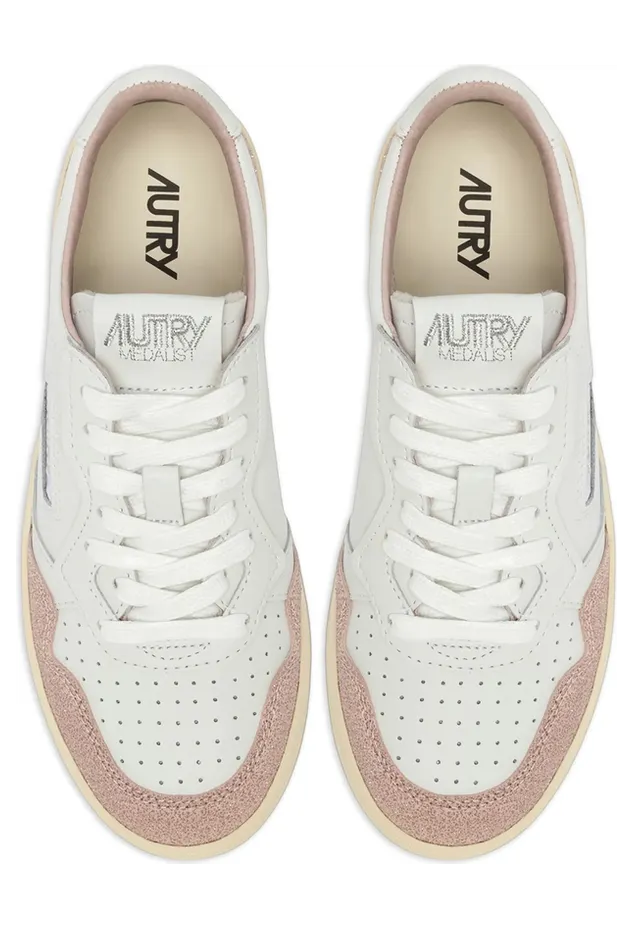 Autry Medalist Low Lace-up “White/Pink” (AULW PK06) (4)