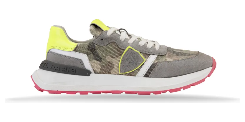 Philippe Model Antibes Camouflage Fluo “Camouflage/Grey/Yellow Fluo” (ATLD)