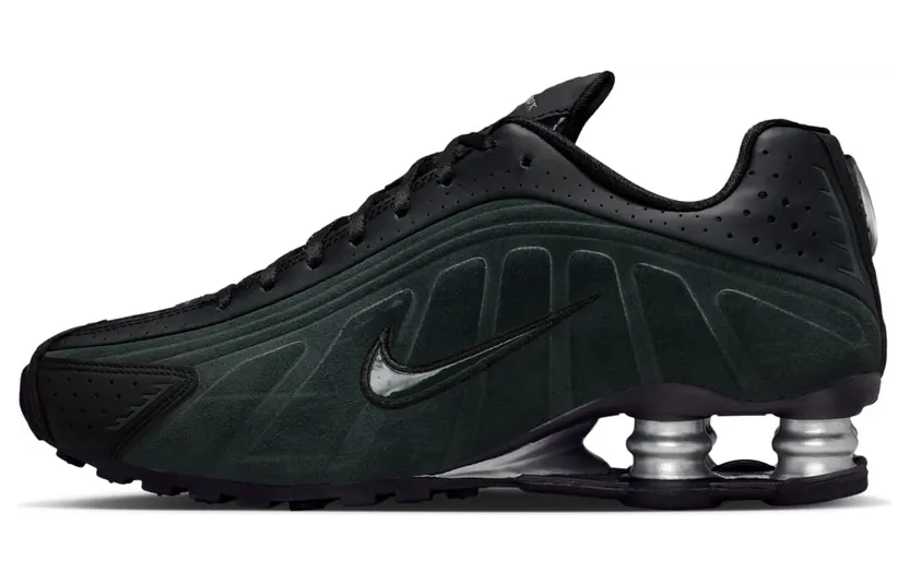 Nike Shox R4 Black Silver Seaweed (HQ7739-002)
