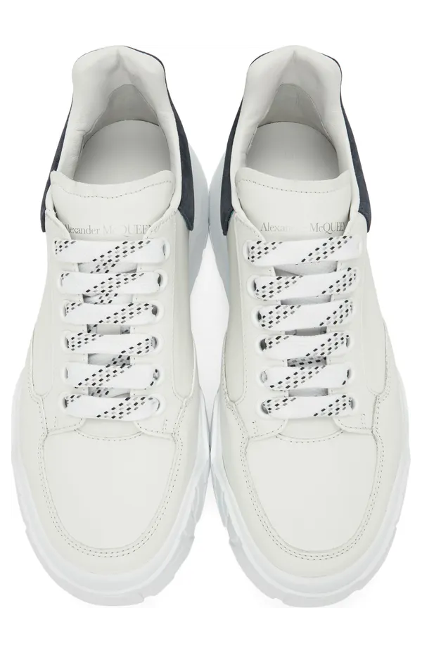 Alexander McQueen White Court Sneakers (634619WIAA1) (5)