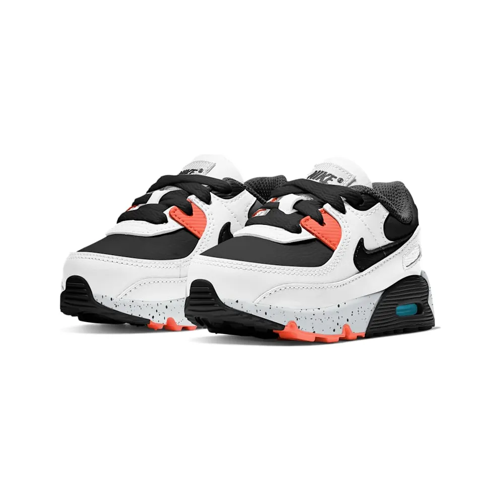 Nike Air Max 90 White Black Orange (TD) (CD6868-110)