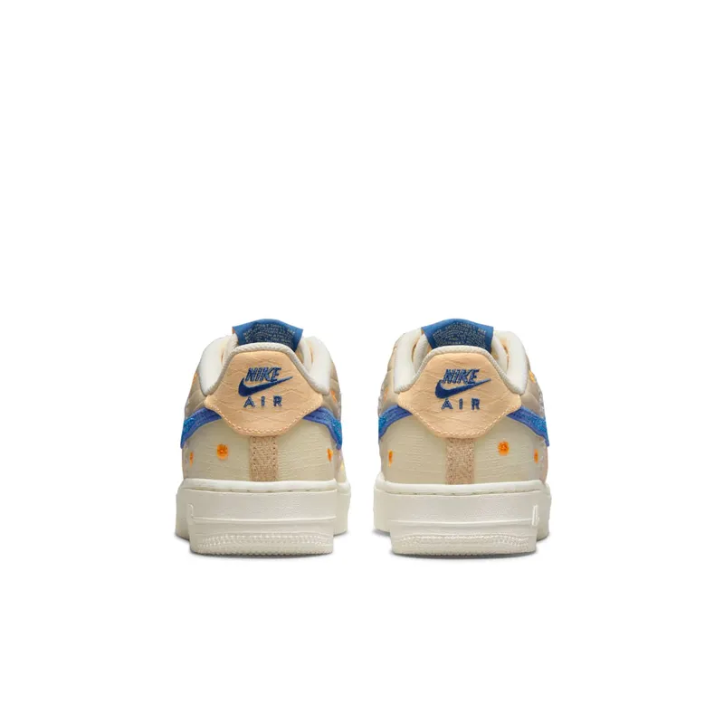 Nike Air Force One Low Sail / Coconut Milk / Royal Blue / Orange (DV4141-100)