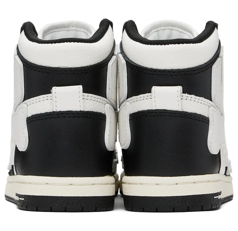 AMIRI Kids Black & White Skel-Top Sneakers (PF22KFS002-004) (2)