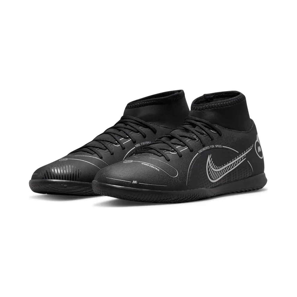 Nike Superfly 8 Club IC Black Metallic Silver (DJ2907-007)