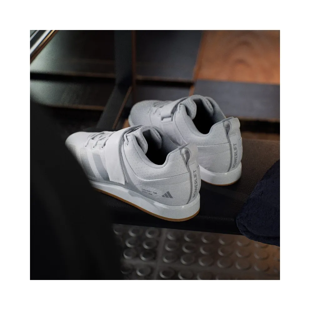 adidas Powerlift 5 Weightlifting “Cloud White / Halo Silver / Core Black” (KJ4396)