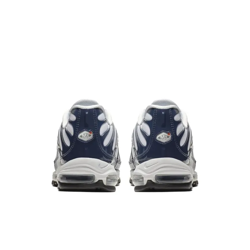 Nike Air Max 97 Plus White Navy White/Metallic Silver-Midnight Navy (AH8144-100)