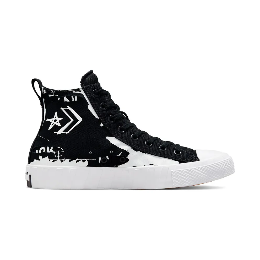 Converse Script Print UNT1TL3D High Top Black/black/white (171230C)