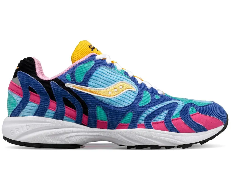 Saucony Grid Azura 2000 Corduroy Patchwork Multi-Color (S70712-1)