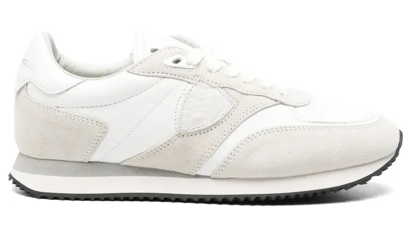 Philippe Model Paris BLVille leren sneakers met vlakken – Wit (BVLDVD16)